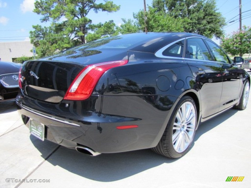 2012 XJ XJ Supercharged - Midnight Black / Jet/Ivory photo #9