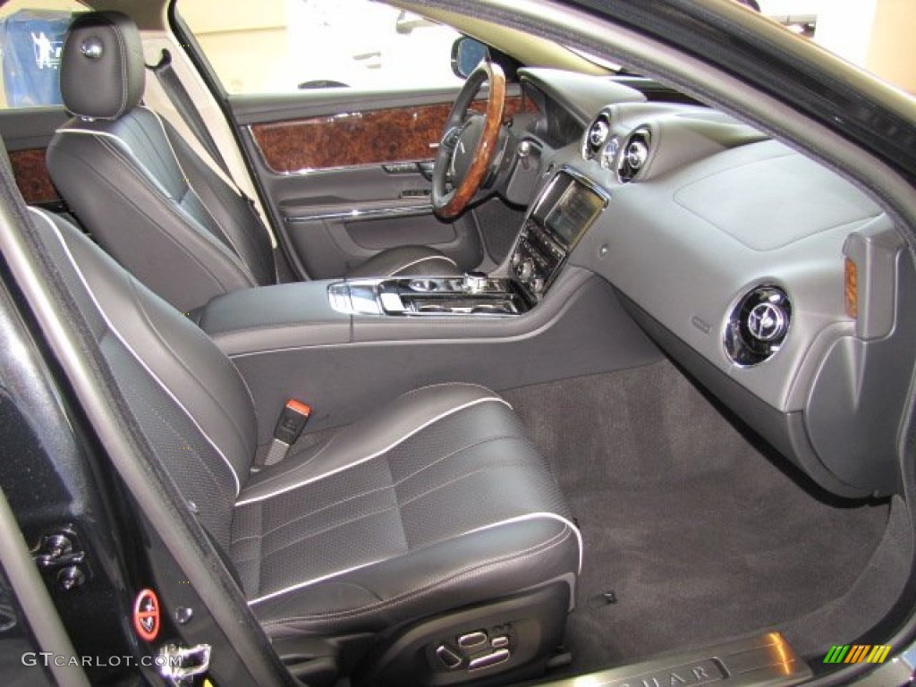 2012 XJ XJ Supercharged - Midnight Black / Jet/Ivory photo #26