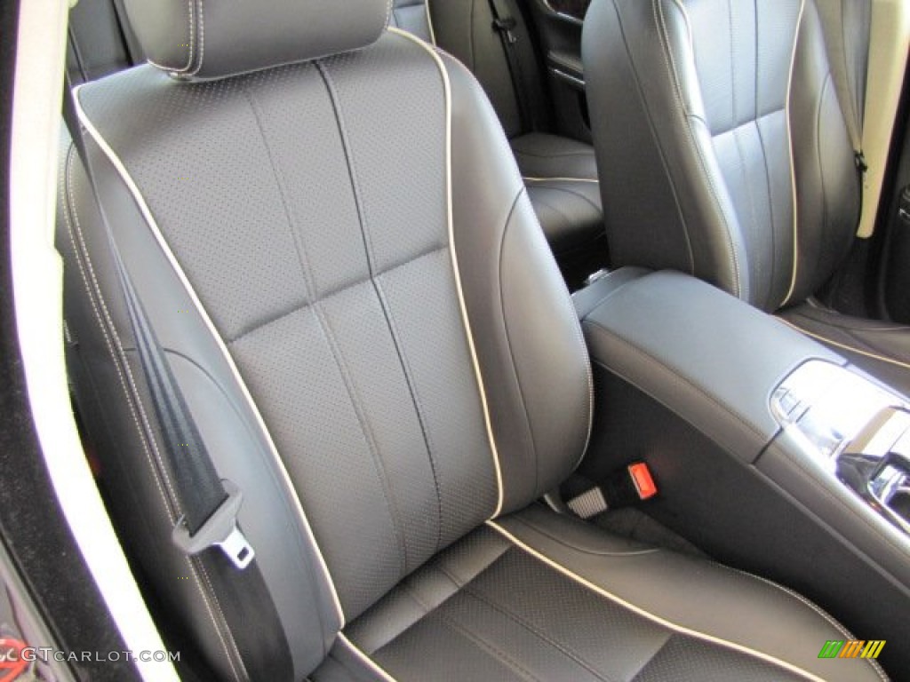 Jet/Ivory Interior 2012 Jaguar XJ XJ Supercharged Photo #65409137
