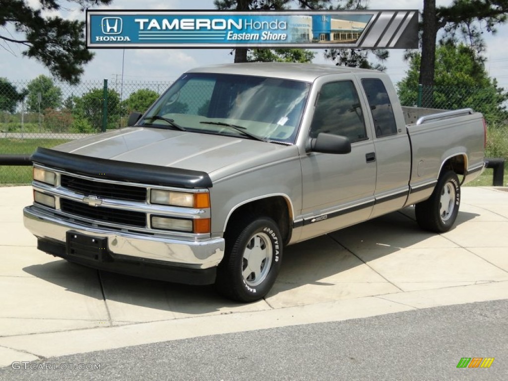 1998 C/K C1500 Silverado Extended Cab - Pewter Metallic / Gray photo #1