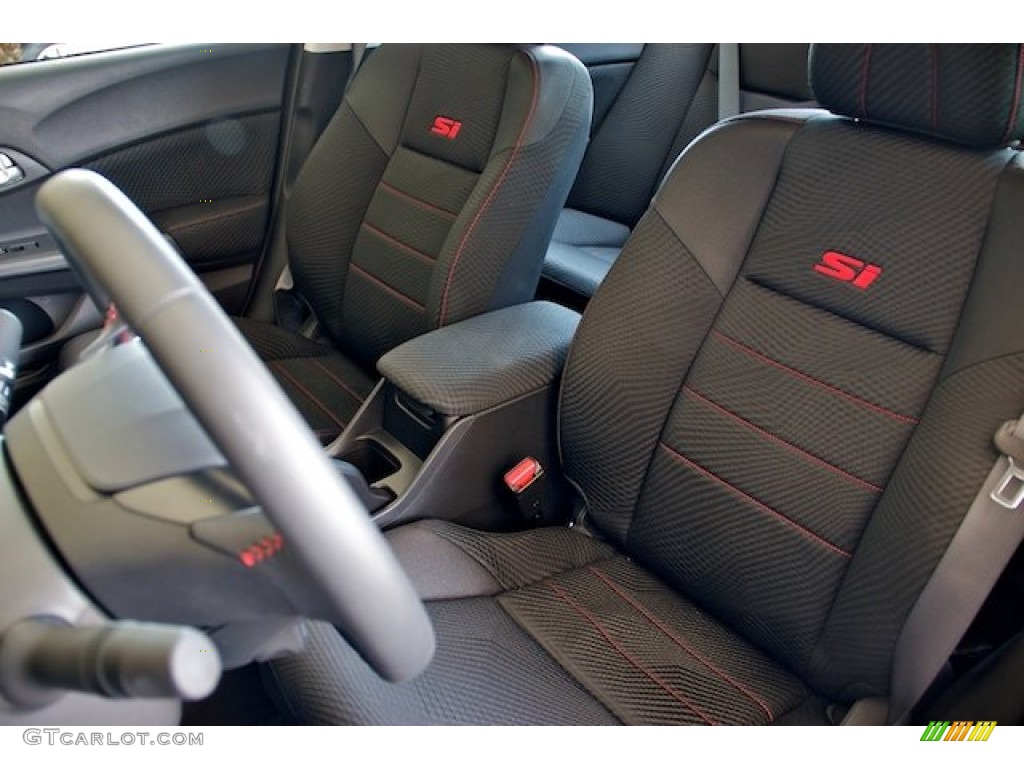 Black Interior 2012 Honda Civic Si Sedan Photo #65409542