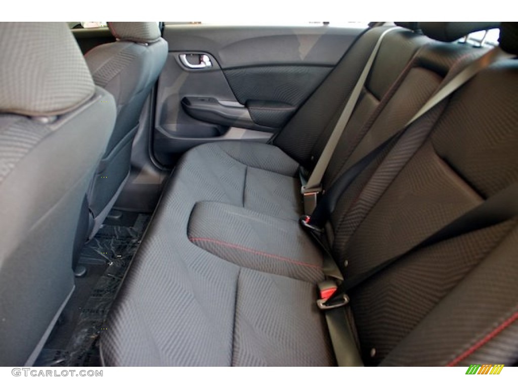 2012 Honda Civic Si Sedan Rear Seat Photo #65409548