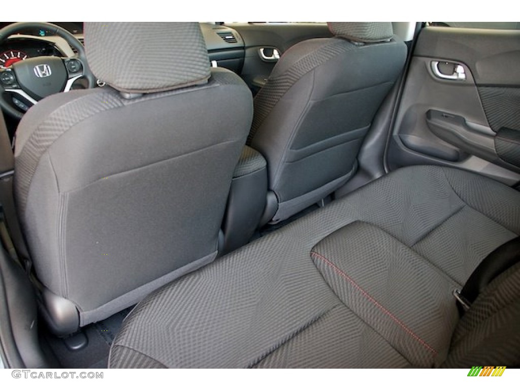 Black Interior 2012 Honda Civic Si Sedan Photo #65409557