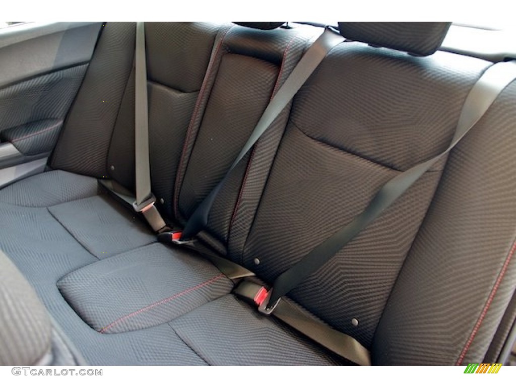 Black Interior 2012 Honda Civic Si Sedan Photo #65409566