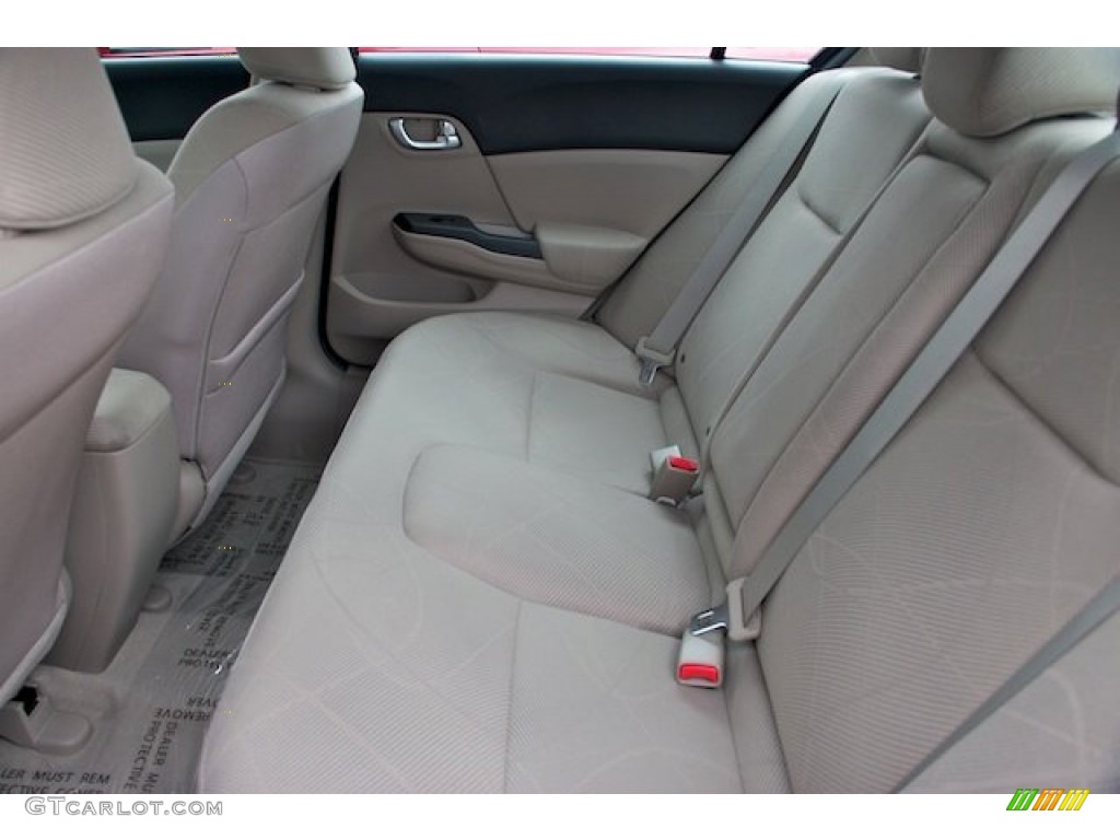 2012 Civic EX Sedan - Urban Titanium Metallic / Beige photo #12