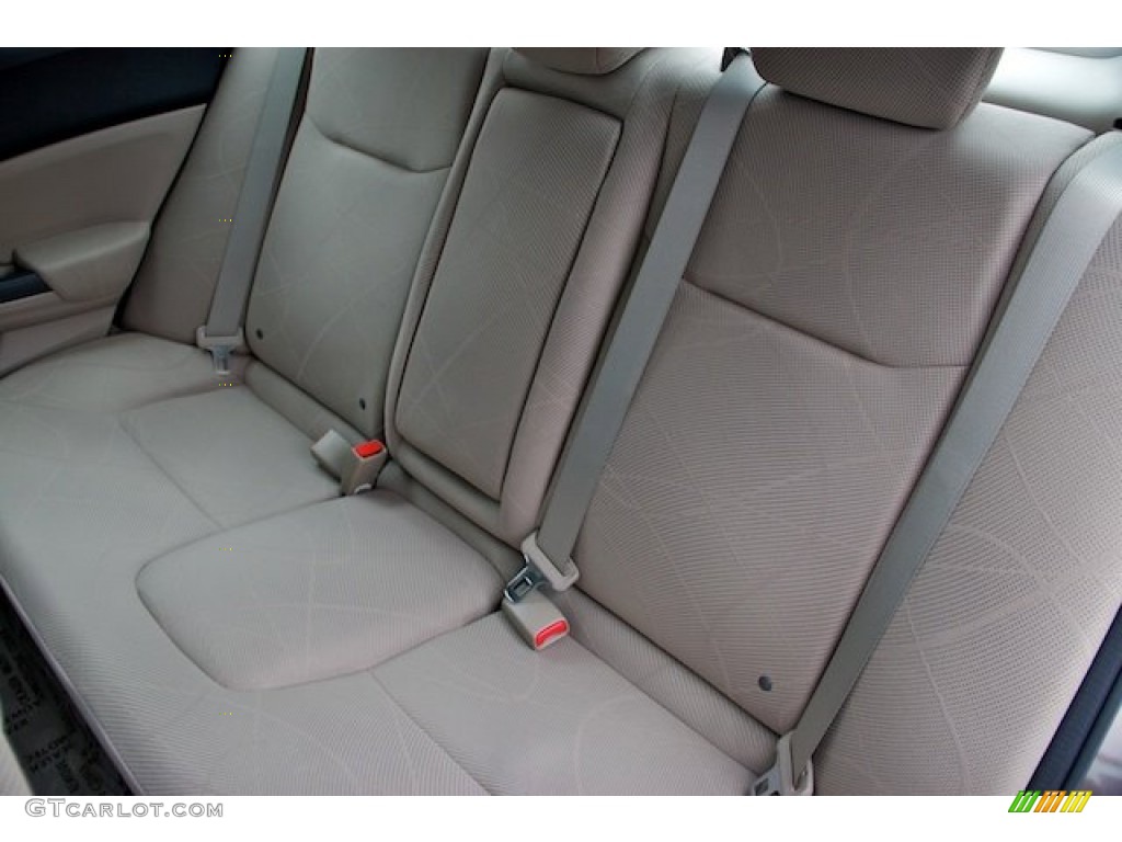 2012 Civic EX Sedan - Urban Titanium Metallic / Beige photo #16