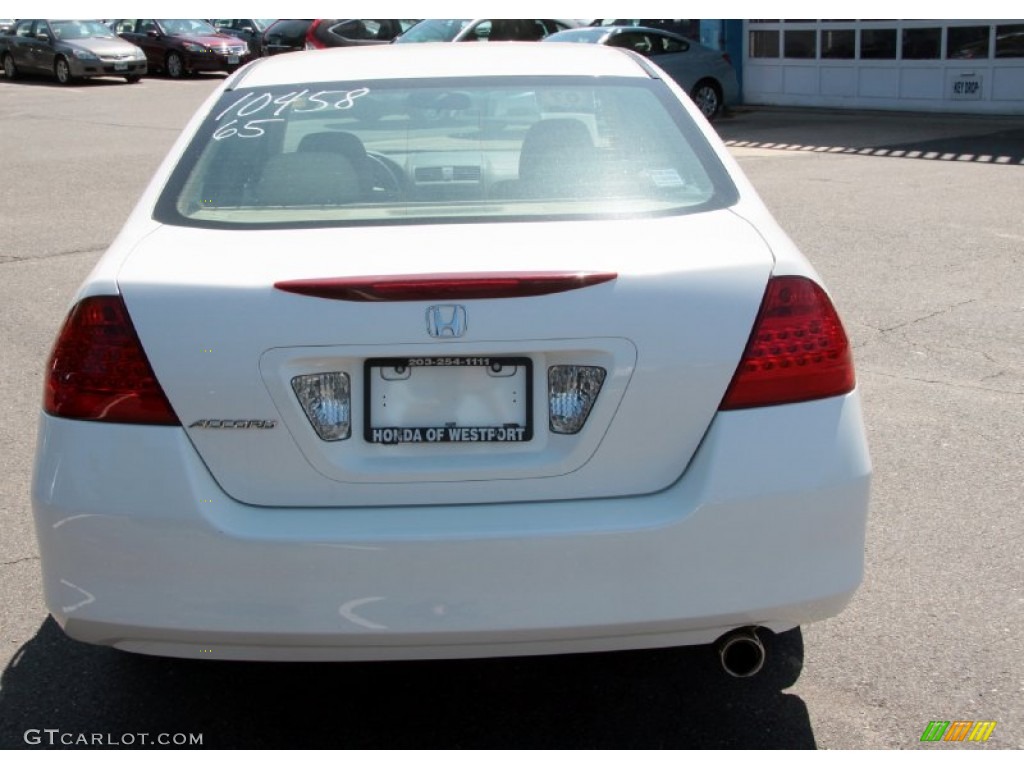 2007 Accord EX Sedan - Taffeta White / Ivory photo #8