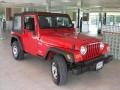 2004 Flame Red Jeep Wrangler X 4x4  photo #2