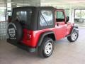 2004 Flame Red Jeep Wrangler X 4x4  photo #5