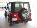 2004 Flame Red Jeep Wrangler X 4x4  photo #7