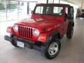 2004 Flame Red Jeep Wrangler X 4x4  photo #9