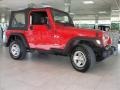 2004 Flame Red Jeep Wrangler X 4x4  photo #19