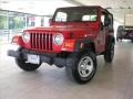2004 Flame Red Jeep Wrangler X 4x4  photo #24