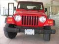 2004 Flame Red Jeep Wrangler X 4x4  photo #25