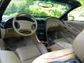 Saddle 1998 Ford Mustang GT Convertible Interior Color