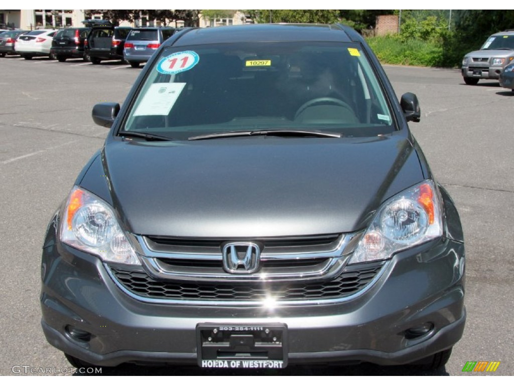 2011 CR-V EX 4WD - Polished Metal Metallic / Black photo #3
