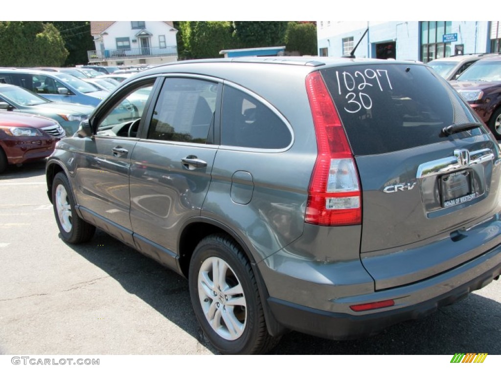 2011 CR-V EX 4WD - Polished Metal Metallic / Black photo #11