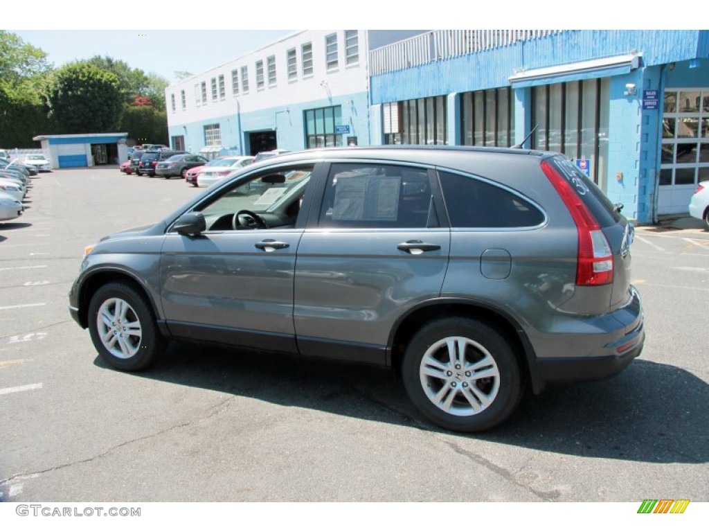 2011 CR-V EX 4WD - Polished Metal Metallic / Black photo #13