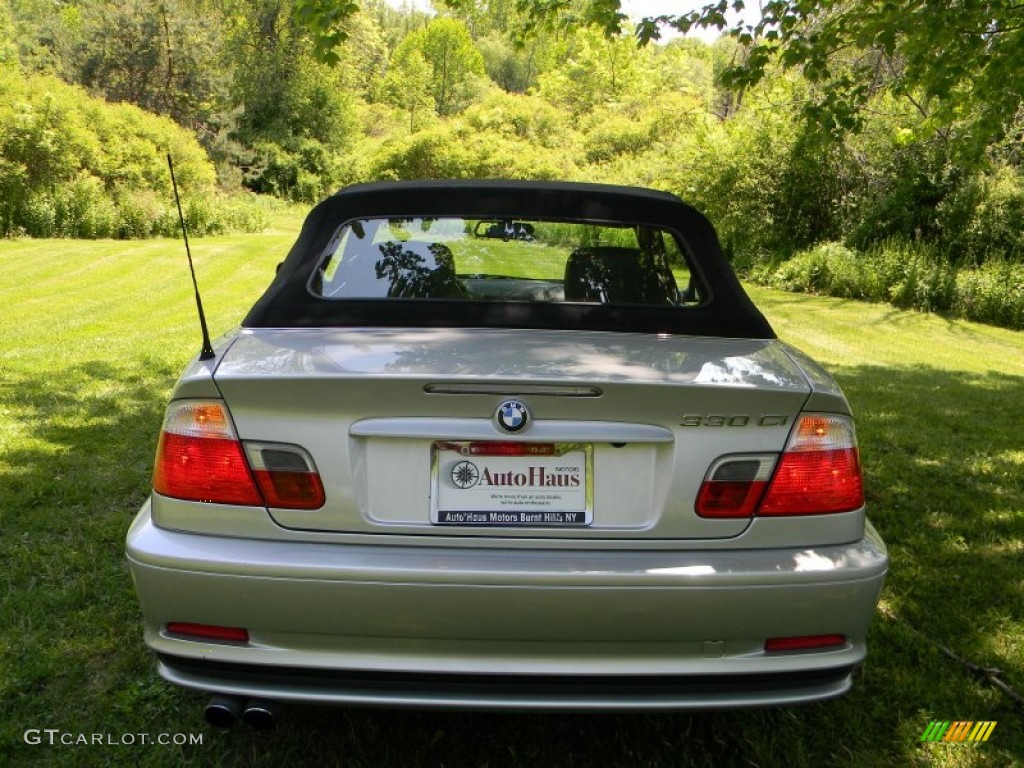 2003 3 Series 330i Convertible - Titanium Silver Metallic / Black photo #14