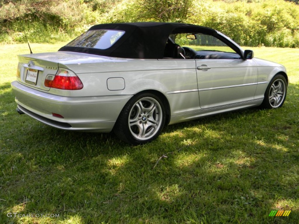 2003 3 Series 330i Convertible - Titanium Silver Metallic / Black photo #15