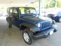 2009 Deep Water Blue Pearl Jeep Wrangler Unlimited X 4x4  photo #1