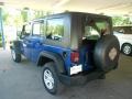 2009 Deep Water Blue Pearl Jeep Wrangler Unlimited X 4x4  photo #2