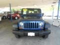 2009 Deep Water Blue Pearl Jeep Wrangler Unlimited X 4x4  photo #3