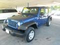 2009 Deep Water Blue Pearl Jeep Wrangler Unlimited X 4x4  photo #26