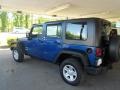 2009 Deep Water Blue Pearl Jeep Wrangler Unlimited X 4x4  photo #27