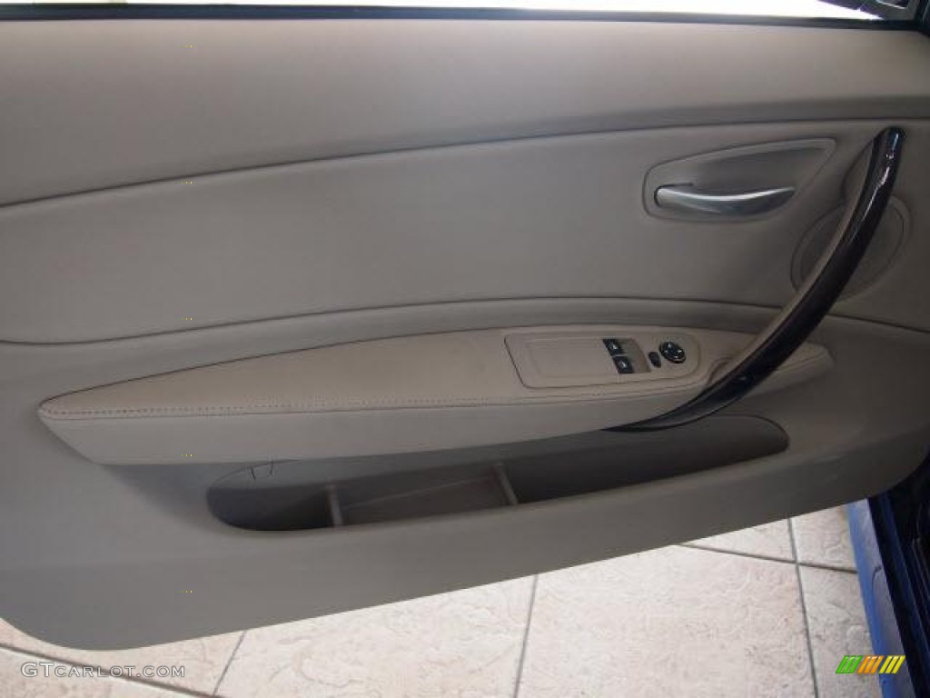 2009 1 Series 128i Coupe - Montego Blue Metallic / Taupe photo #24