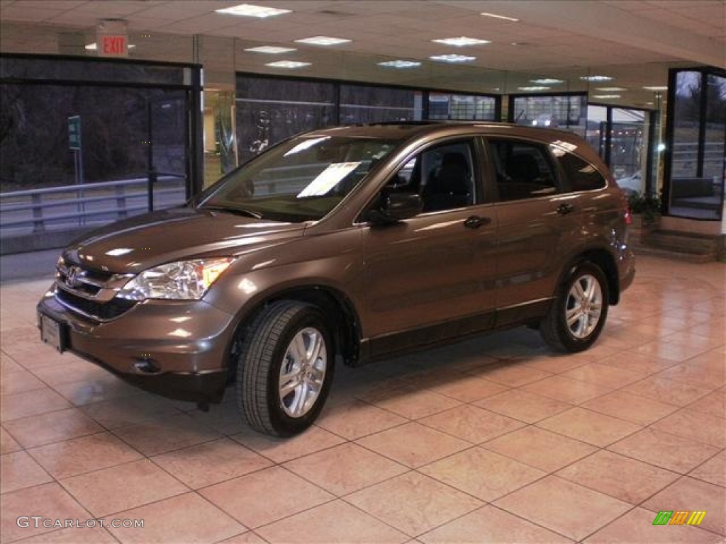 2010 CR-V EX AWD - Urban Titanium Metallic / Black photo #8