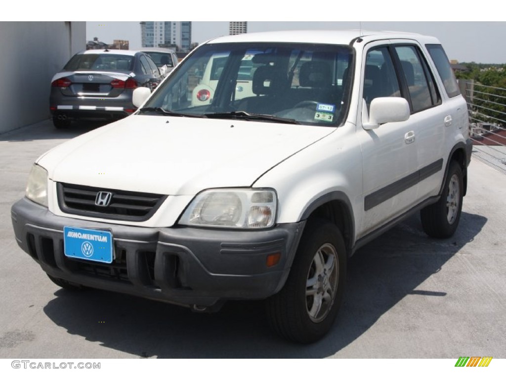 1999 CR-V EX 4WD - Taffeta White / Charcoal photo #3
