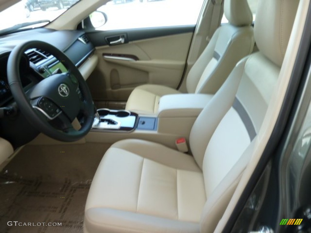 2012 Camry XLE - Cypress Green Pearl / Ivory photo #8