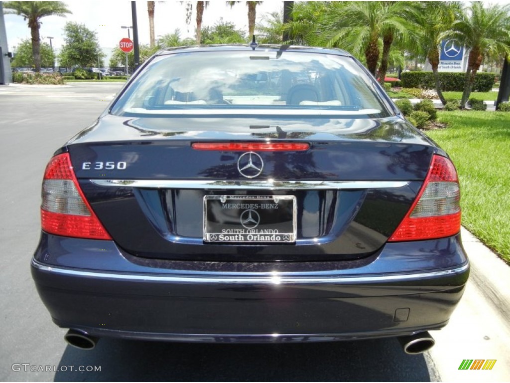 2008 E 350 Sedan - Capri Blue Metallic / Cashmere photo #7