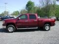 2008 Dark Crimson Red Metallic GMC Sierra 2500HD SLE Z71 Crew Cab 4x4  photo #4