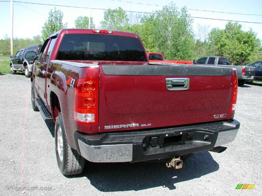 2008 Sierra 2500HD SLE Z71 Crew Cab 4x4 - Dark Crimson Red Metallic / Ebony photo #10