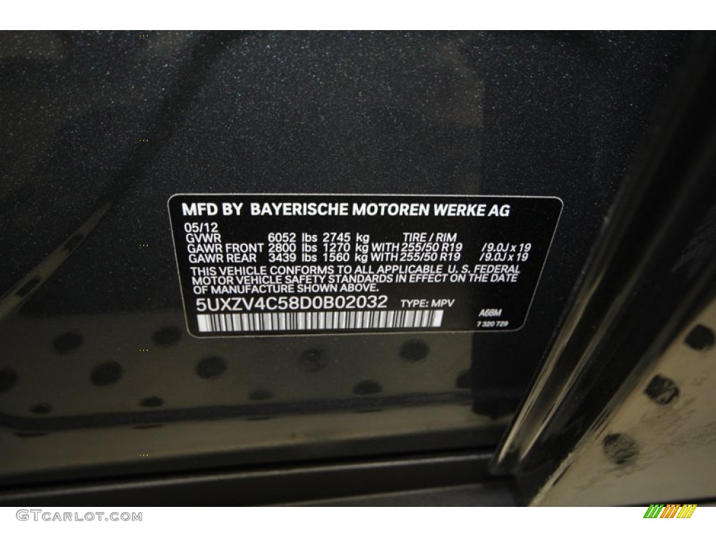 2013 X5 xDrive 35i Premium - Platinum Gray Metallic / Black photo #10