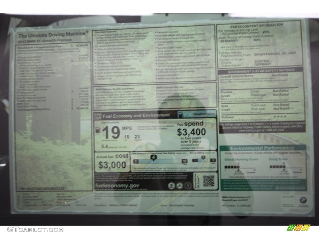 2013 X5 xDrive 35i Premium - Platinum Gray Metallic / Black photo #26