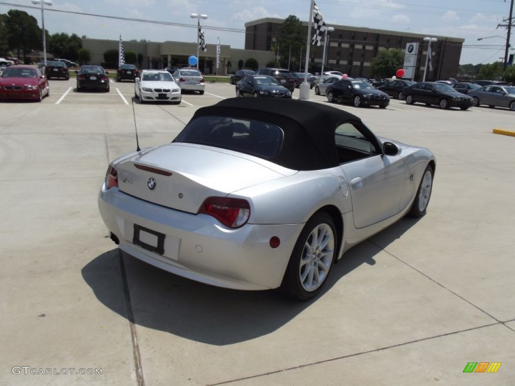 2008 Z4 3.0i Roadster - Titanium Silver Metallic / Black photo #3