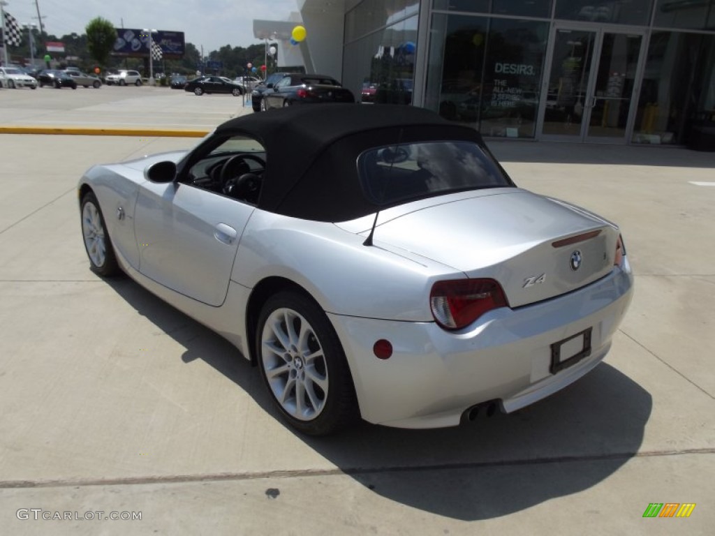 2008 Z4 3.0i Roadster - Titanium Silver Metallic / Black photo #4