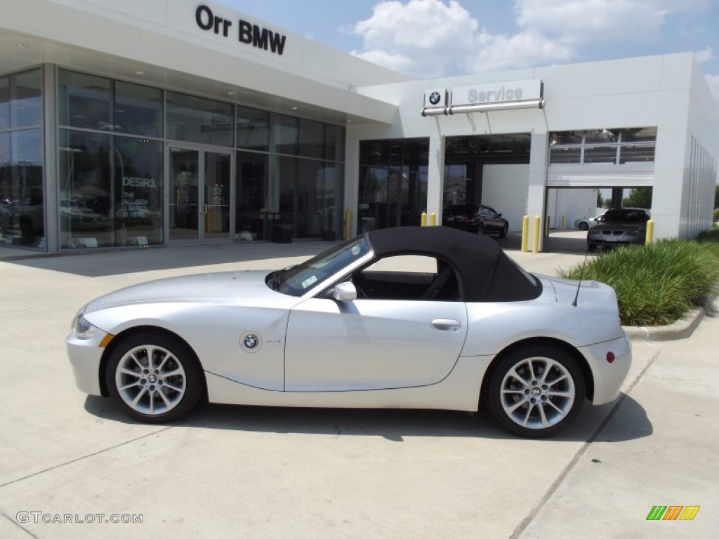 2008 Z4 3.0i Roadster - Titanium Silver Metallic / Black photo #5
