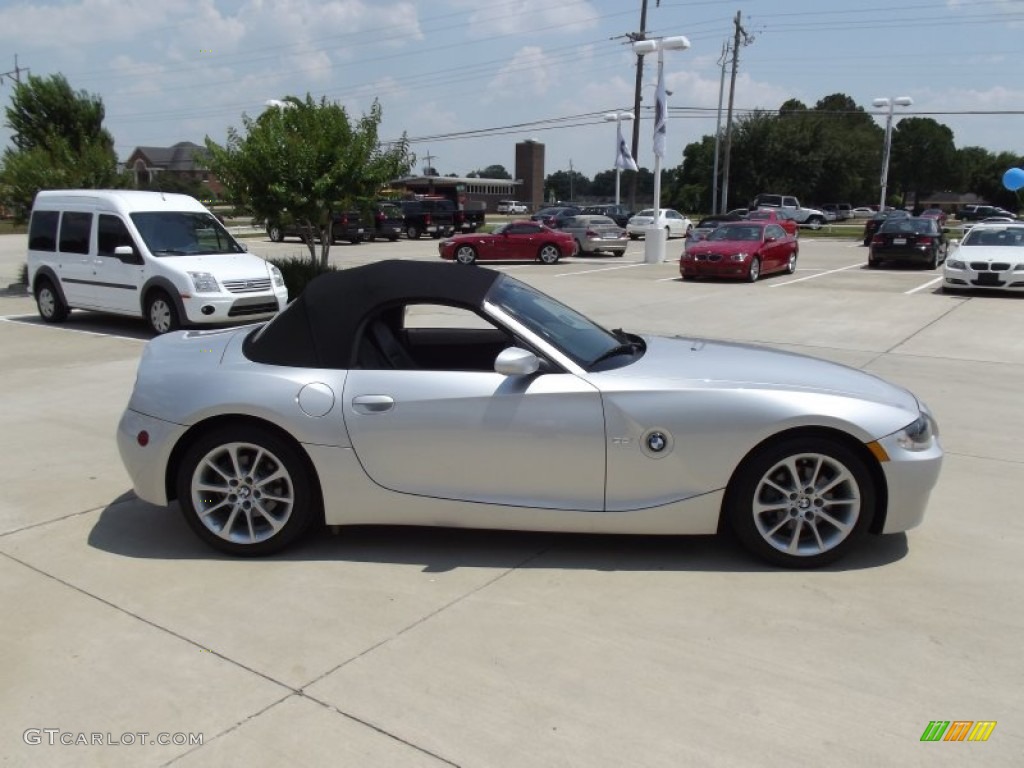 2008 Z4 3.0i Roadster - Titanium Silver Metallic / Black photo #6