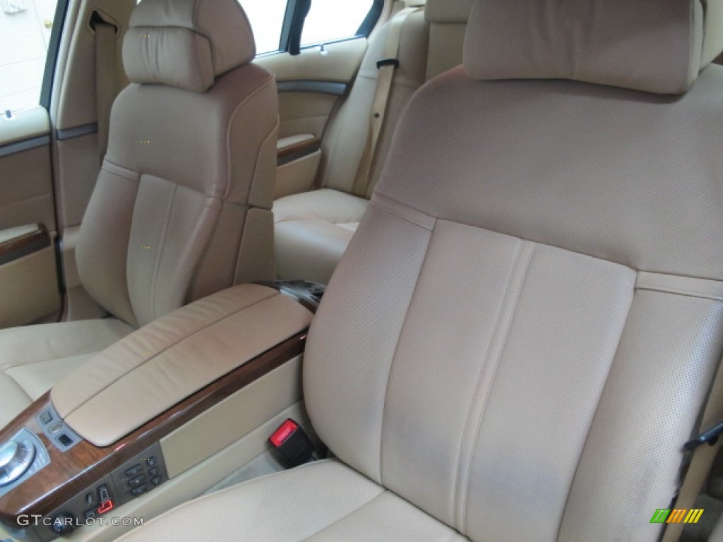 2003 7 Series 745i Sedan - Black Sapphire Metallic / Dark Beige/Beige III photo #19