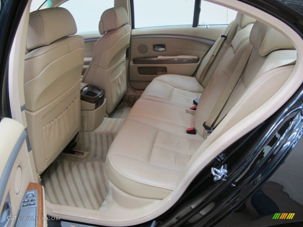 2003 7 Series 745i Sedan - Black Sapphire Metallic / Dark Beige/Beige III photo #20