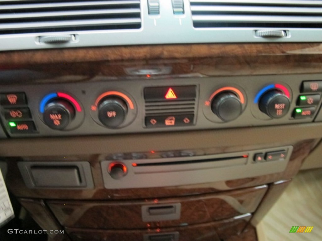 2003 7 Series 745i Sedan - Black Sapphire Metallic / Dark Beige/Beige III photo #33