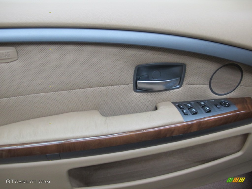 2003 7 Series 745i Sedan - Black Sapphire Metallic / Dark Beige/Beige III photo #42