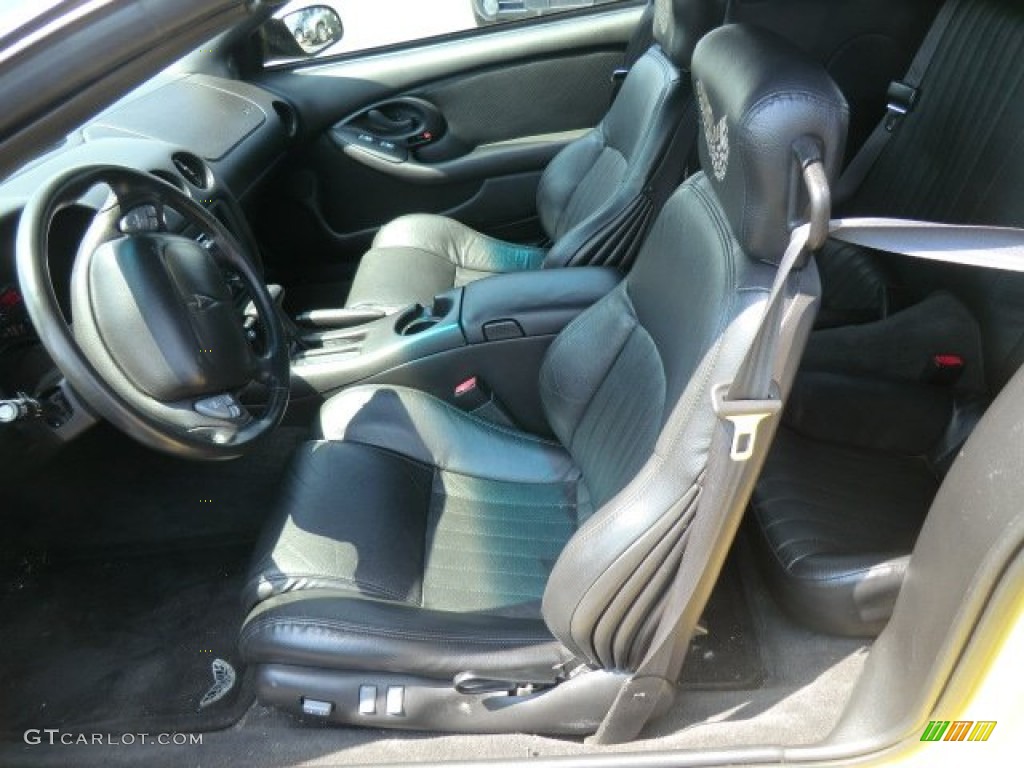 Ebony Black Interior 2002 Pontiac Firebird Trans Am WS-6 Convertible Photo #65422530