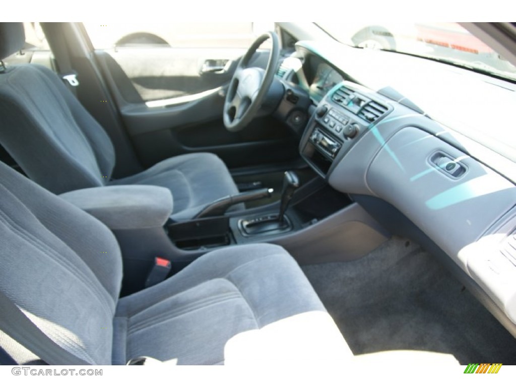 1999 Accord DX Sedan - Deep Velvet Blue Pearl / Gray photo #13