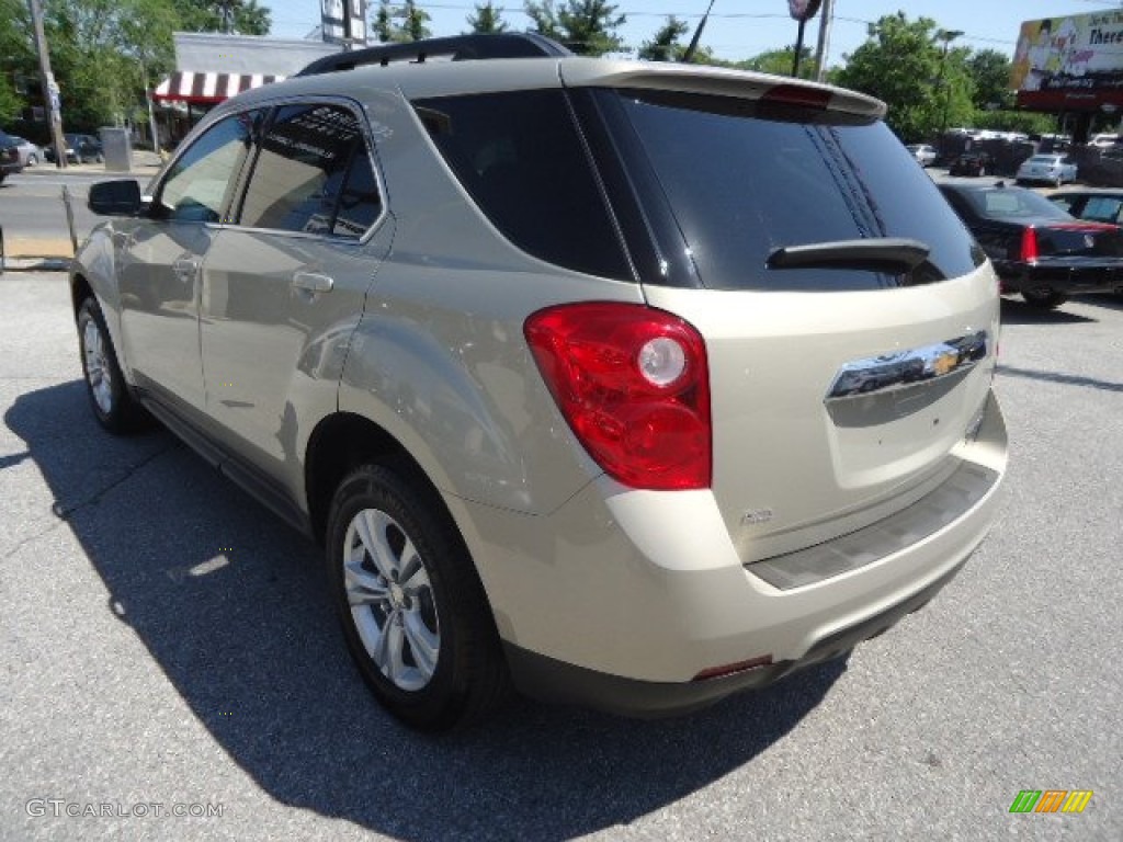 2010 Equinox LT AWD - Gold Mist Metallic / Jet Black photo #8