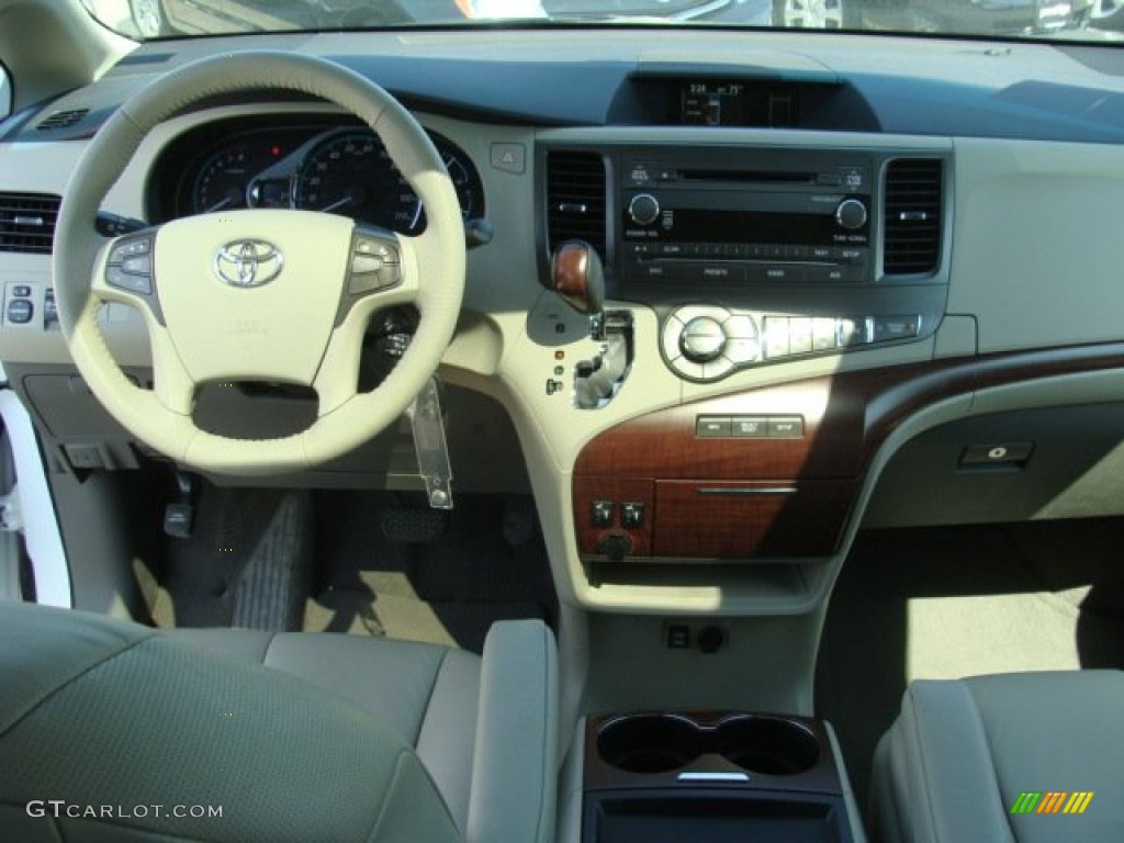 2011 Sienna XLE AWD - Super White / Bisque photo #9